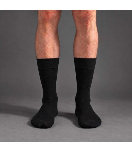4 Pack Mens Bamboo Diabetic Socks Soft Breathable Non Binding Socks
