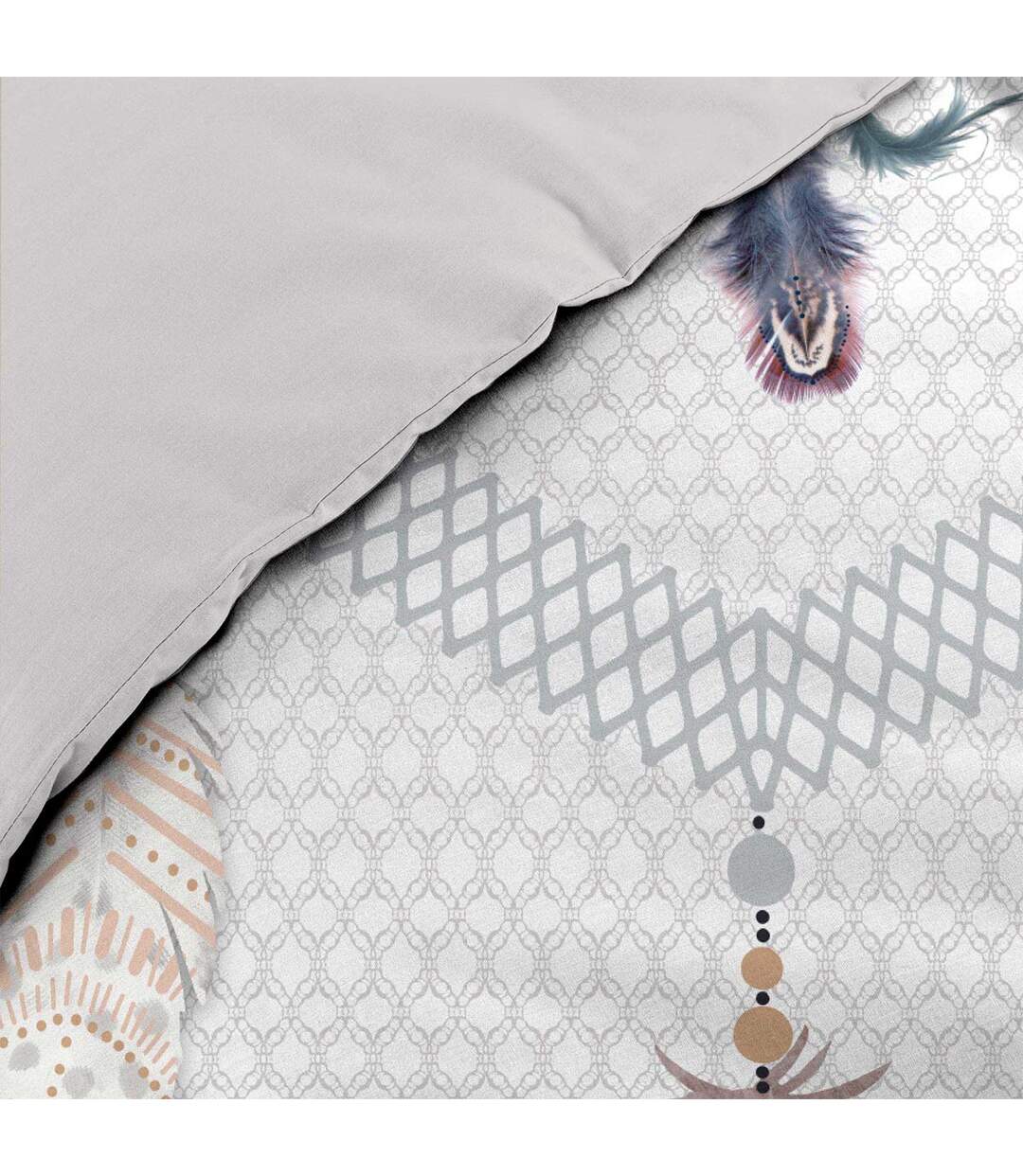 Parure de Lit 3 Pièces Happy Dream 240x220cm Gris-4