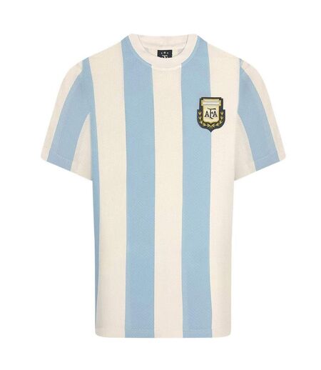 Maillot De Foot Motif/style Argentine Homme Bleu Blanc Score Draw
