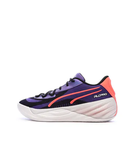 Chaussures indoor violettes/roses homme puma all-pro nitro