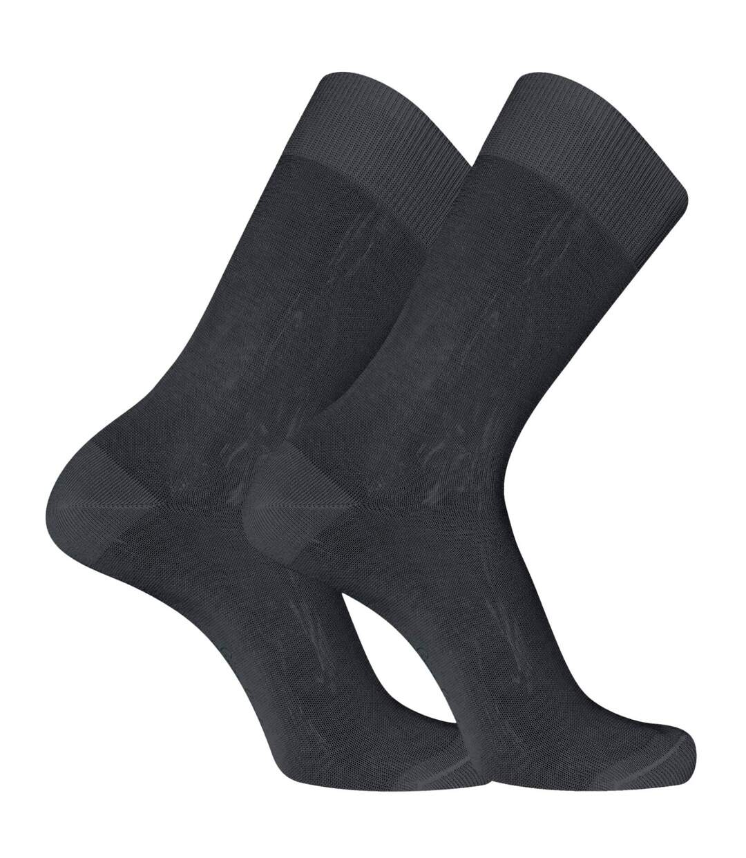 Lot de 6 Paires de chaussettes de ville en Fil d'Ecosse modèle 0110 Pierrecardin-3