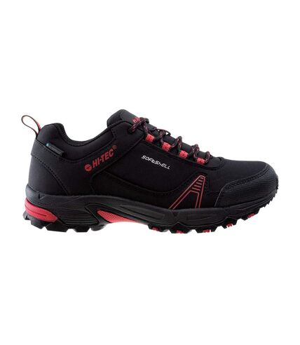 Hi-Tec Womens/Ladies Hapiter Waterproof Low Walking Shoes (Black/Persian Red) - UTIG225
