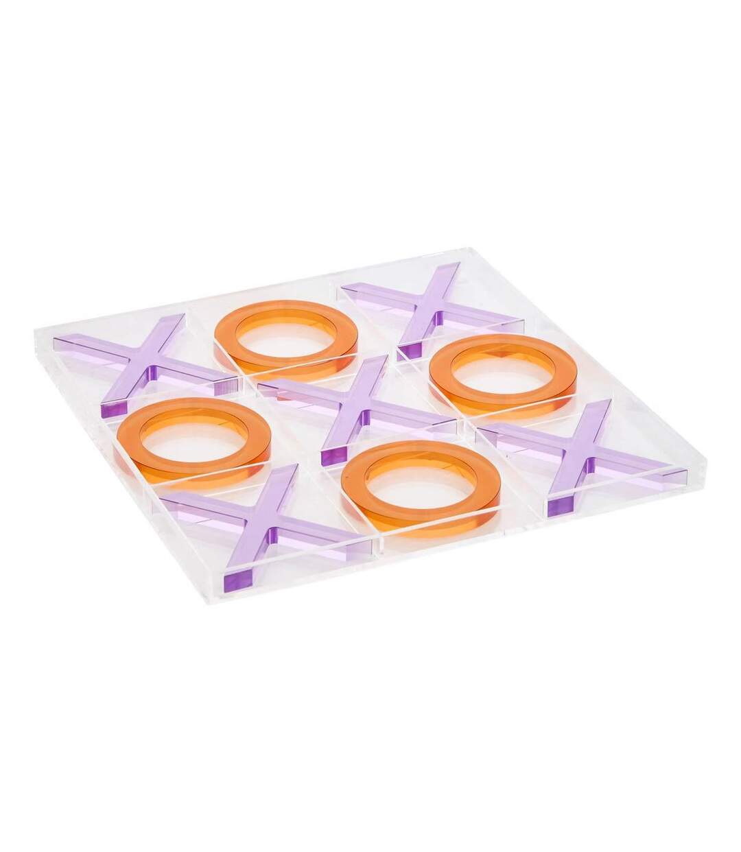 Jeu de Morpion en Plexiglass Poolside 23cm Violet-1