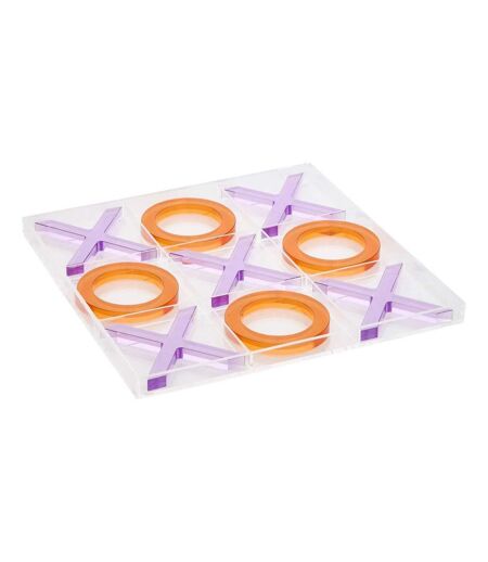 Jeu de Morpion en Plexiglass Poolside 23cm Violet