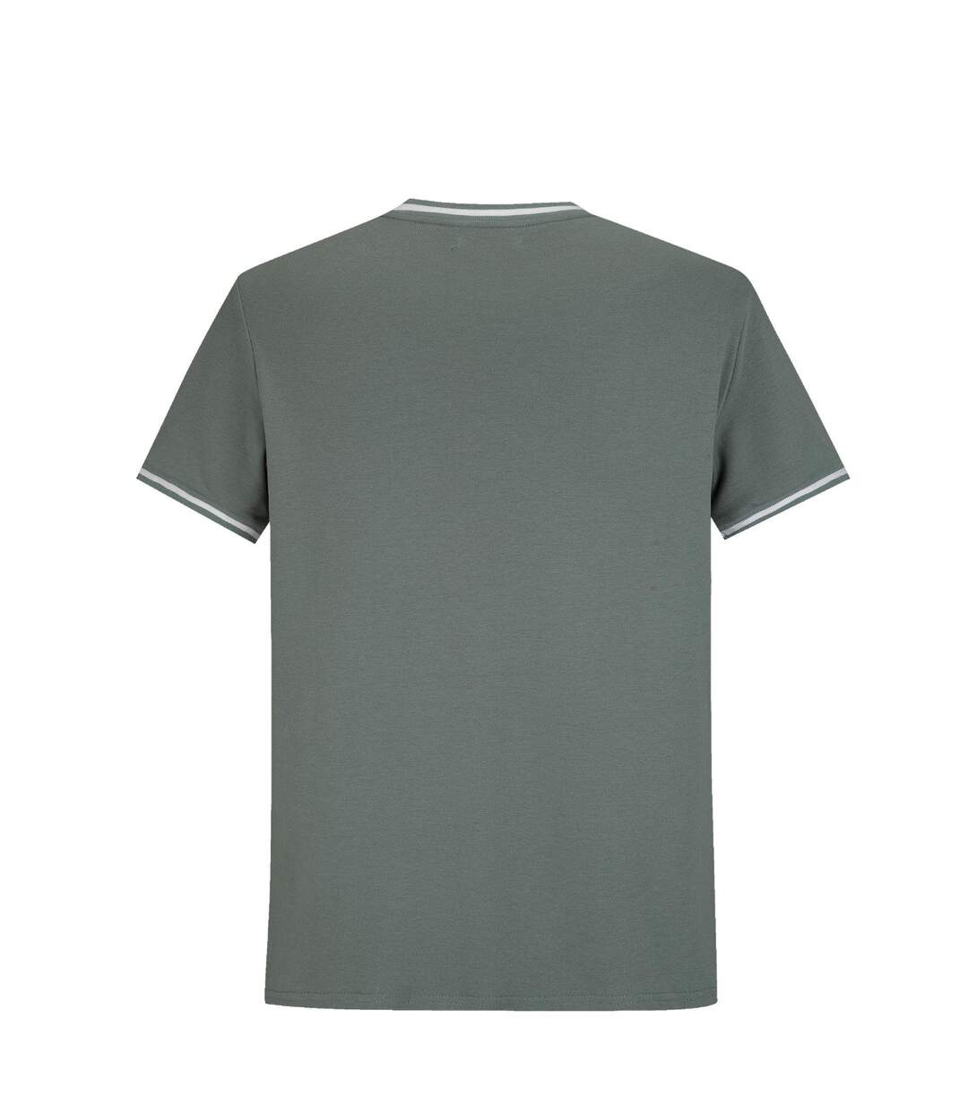 Tee shirt manches courtes homme - Col en rond de couleur vert-2