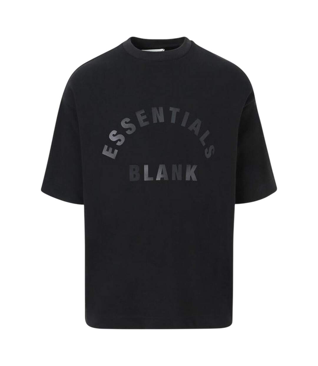 T-shirt Motif/style Arc Homme Noir Blank Essentials-1