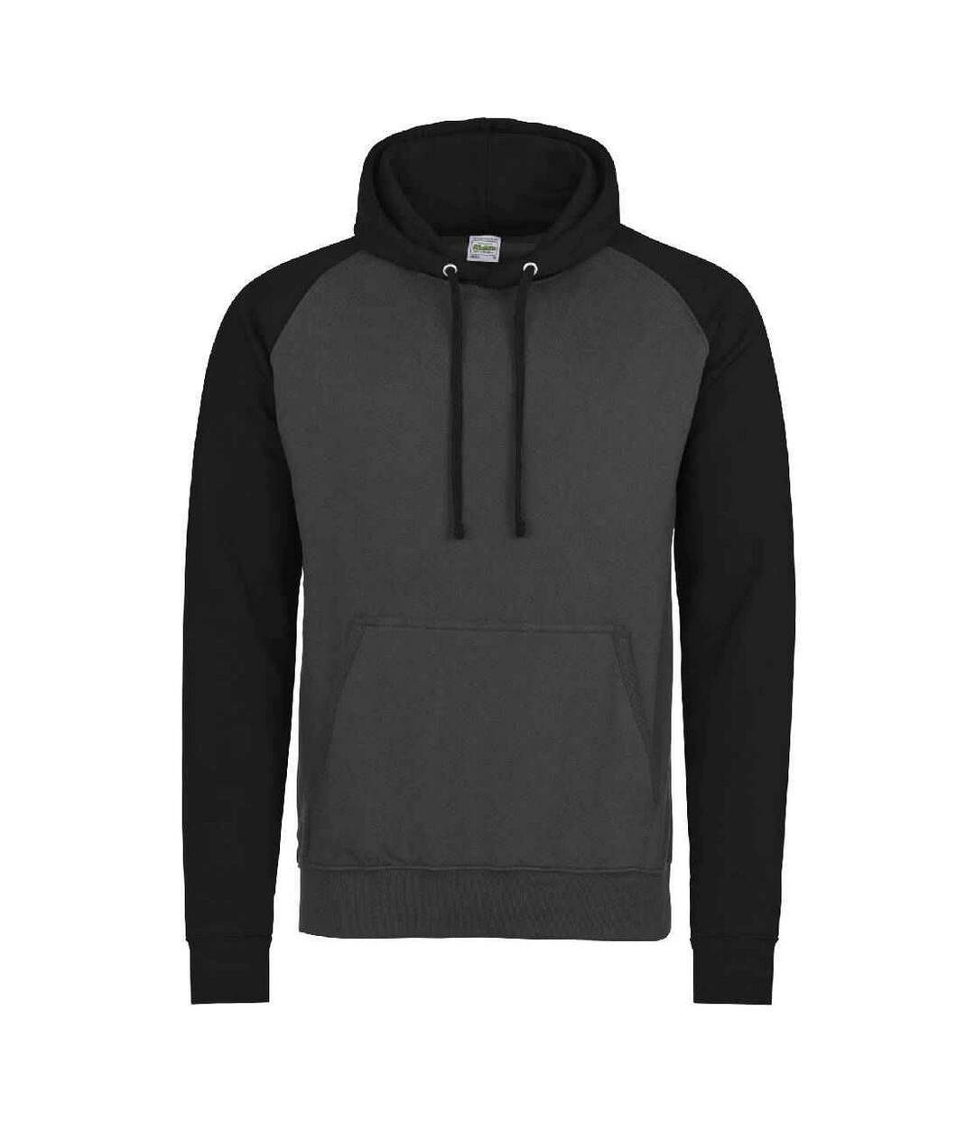 Sweat À Capuche Adulte Charbon Noir Vif Awdis-1