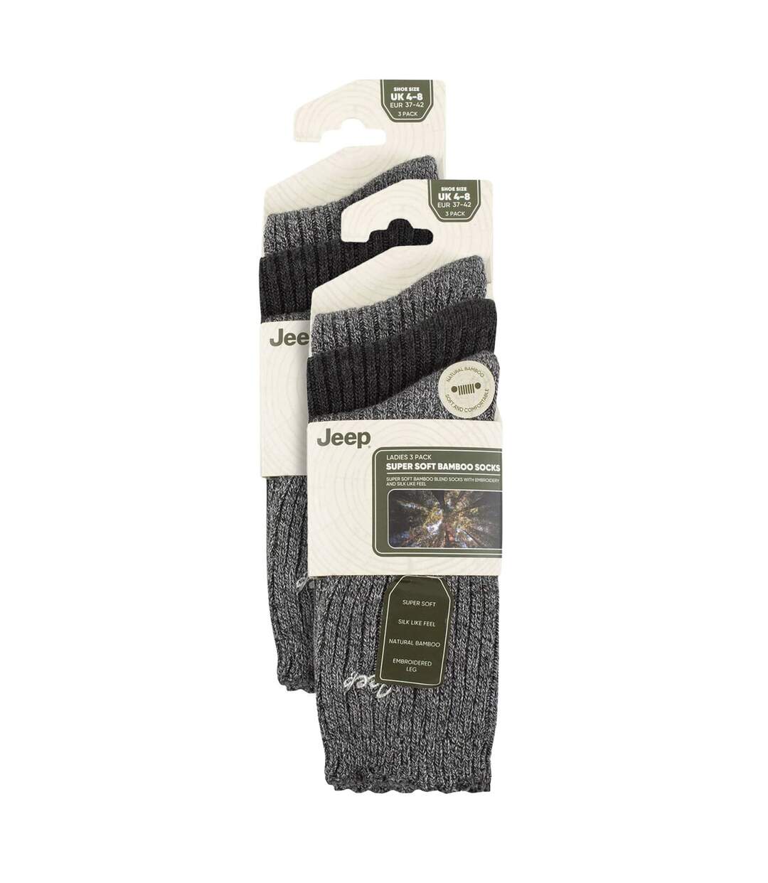 Ladies 6 Pack Bamboo Boot Socks | Cute Scalloped Top Socks-2