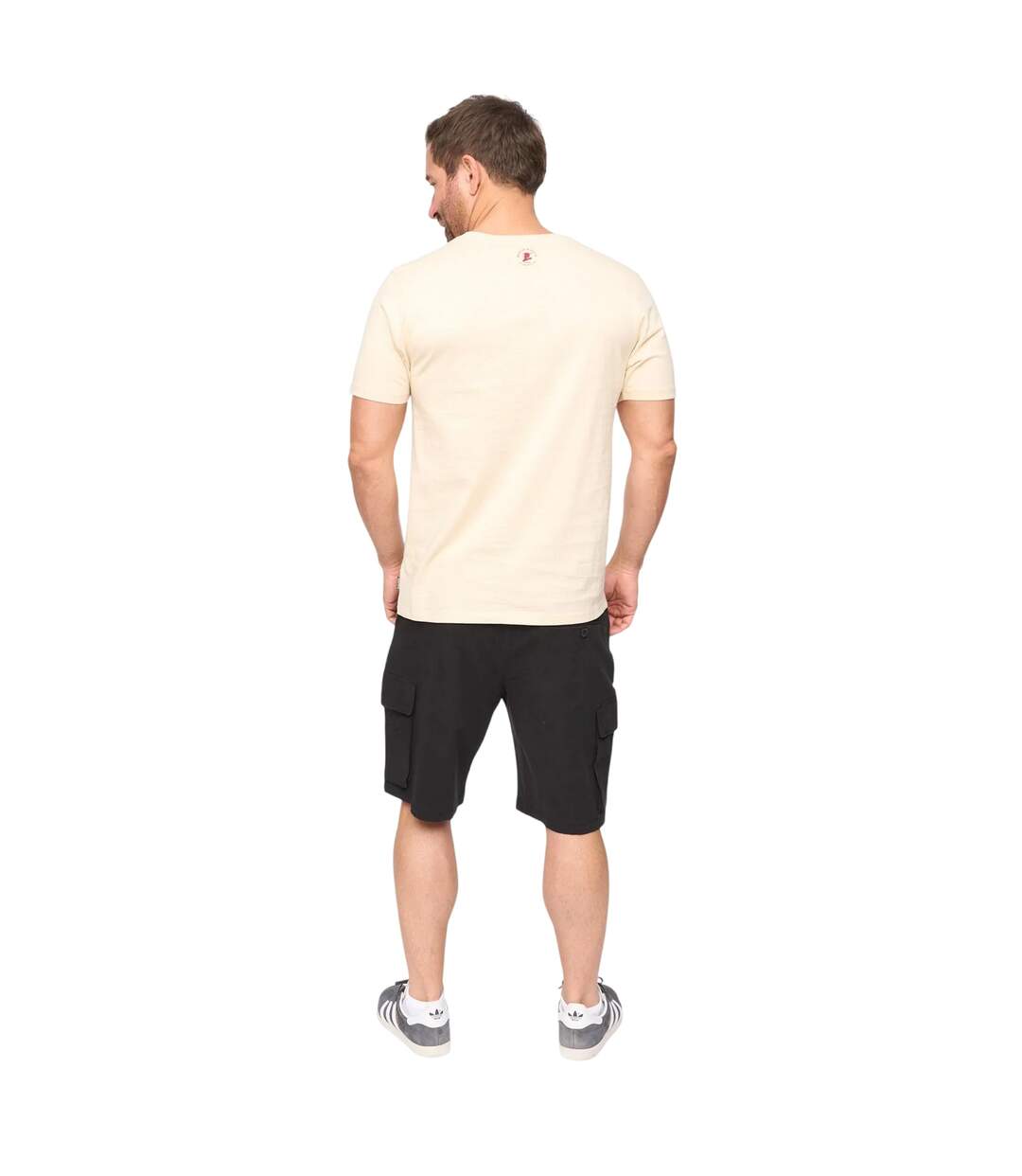 Mens Kinson Cotton T-shirt Stone Bewley & Ritch-3