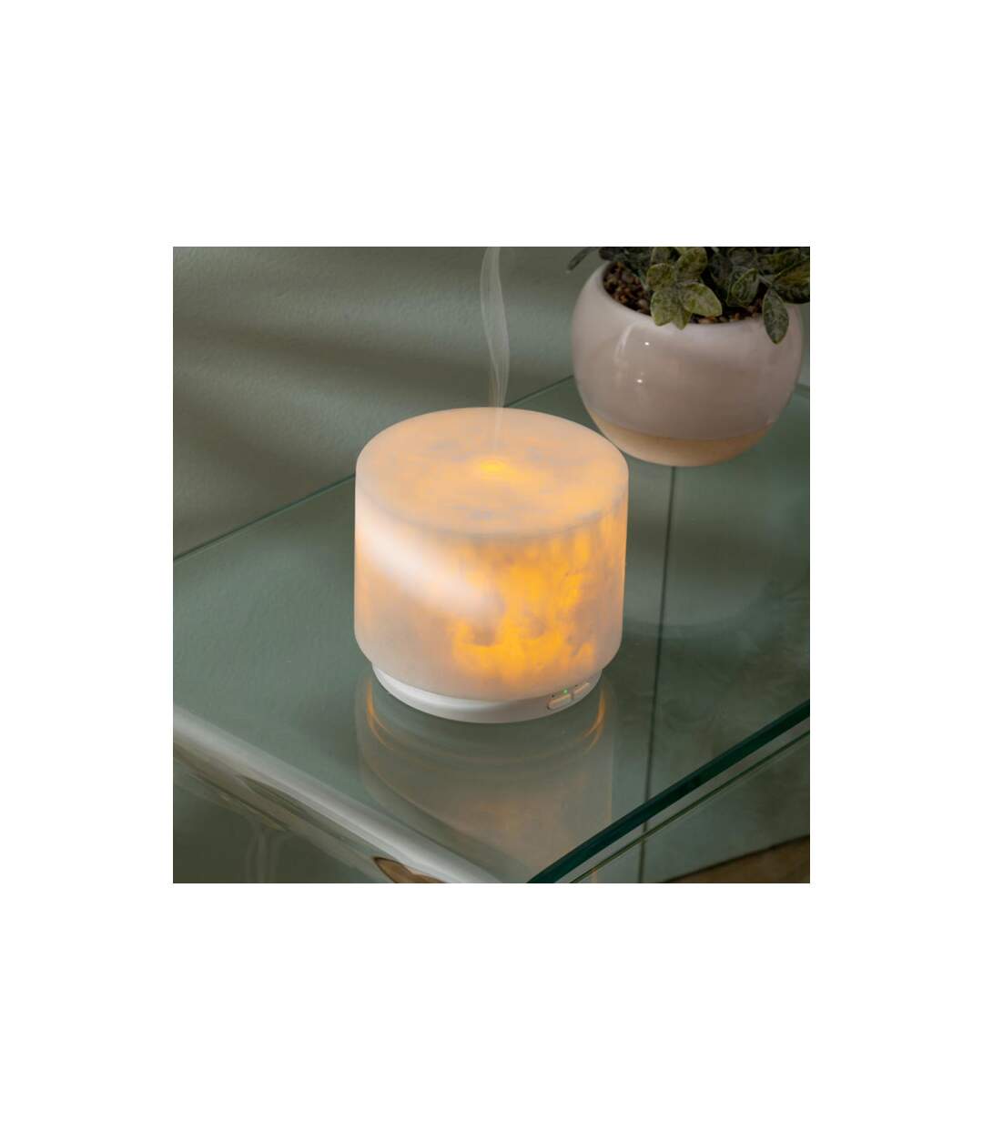 Diffuseur d'Huile Essentielle Effet Marbre Elsy 100ml Blanc-5