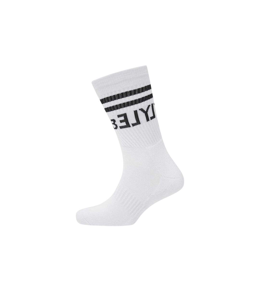 Lot De 3  Paires De Chaussettes Motif/style Logo Homme Blanc Vif Lyle & Scott-2