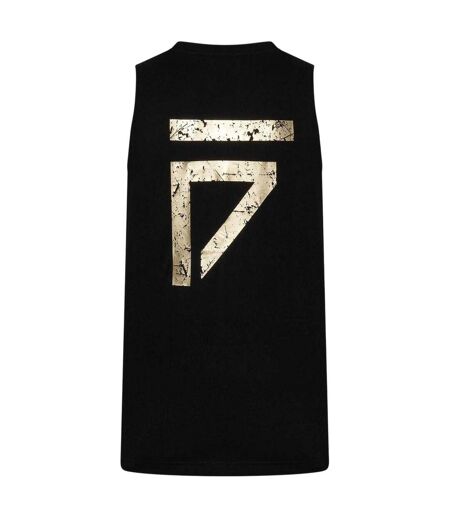 Mens Loose Fit Sleeveless Boxing Tank Top Black Gym King