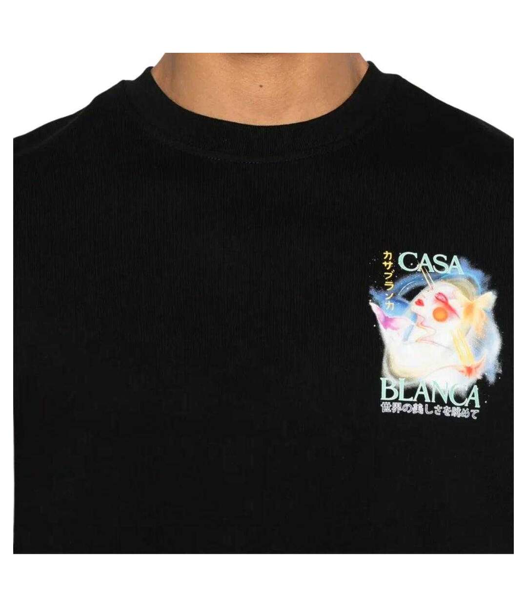 T-shirt Galactica Adulte Noir Casablanca-4