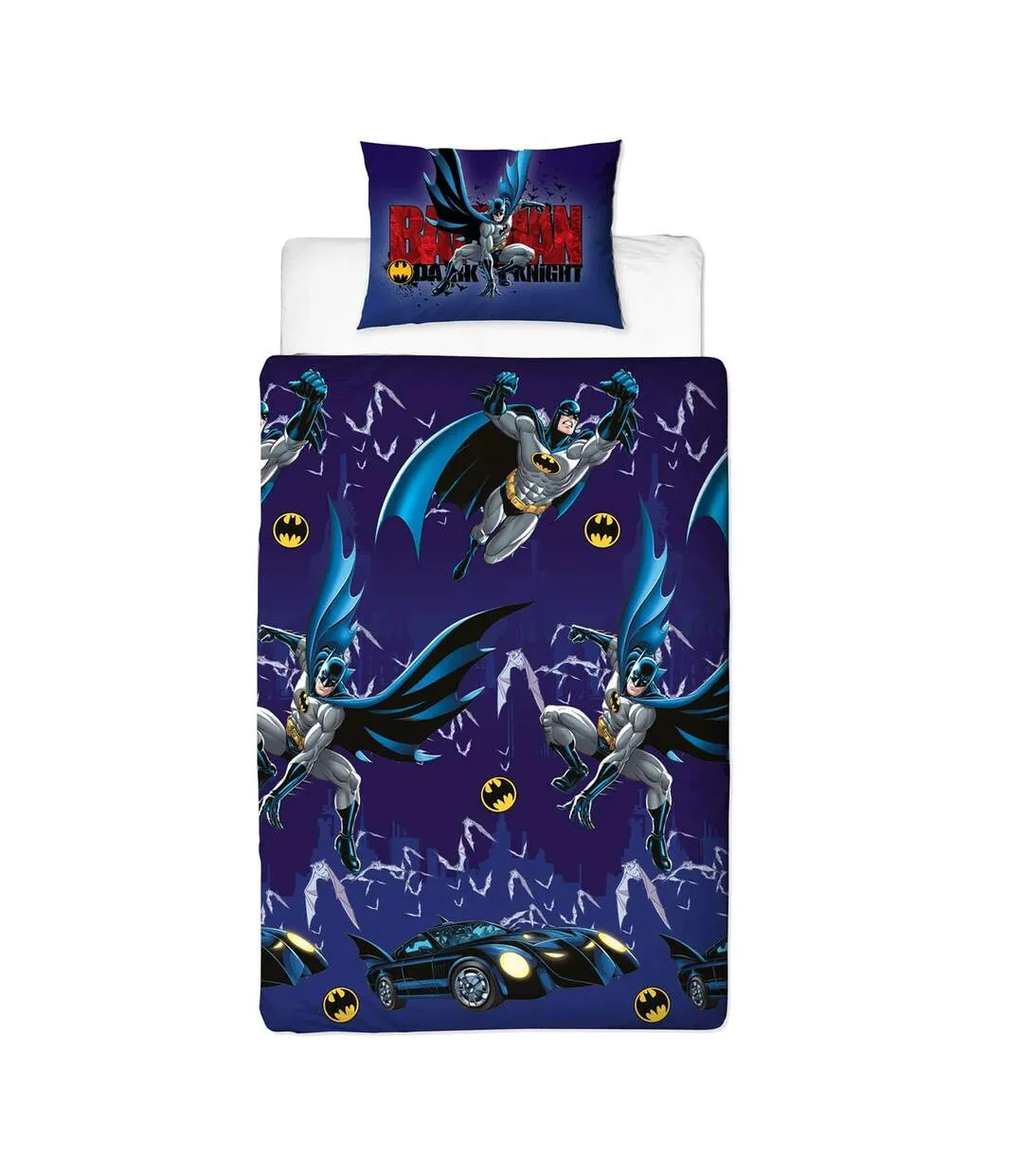 Reversible Duvet Set Multicoloured Batman-1