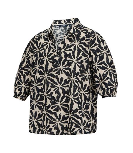Chemisier Motif/style Floral Abstrait Nofino Femme Beige Regatta