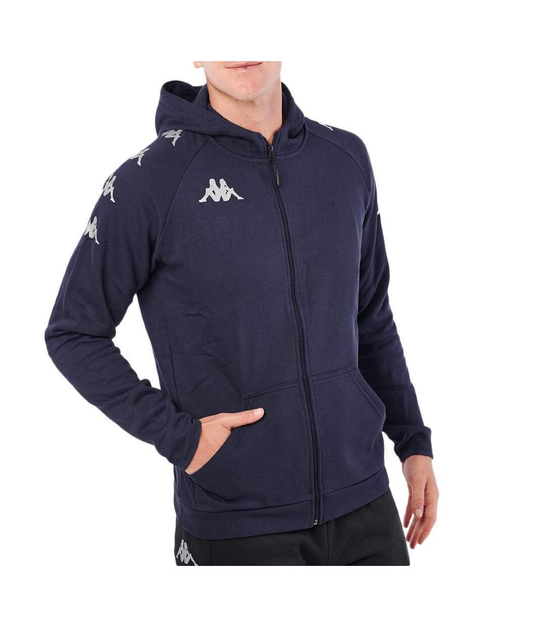 Veste marine homme kappa banto-1