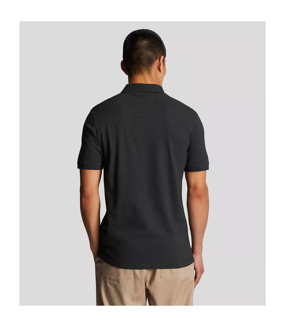 Polo Uni Homme Charbon Lyle & Scott-3