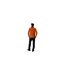Mens Zip Neck Regular Long-sleeved Jumper Brown Black Salewa-1