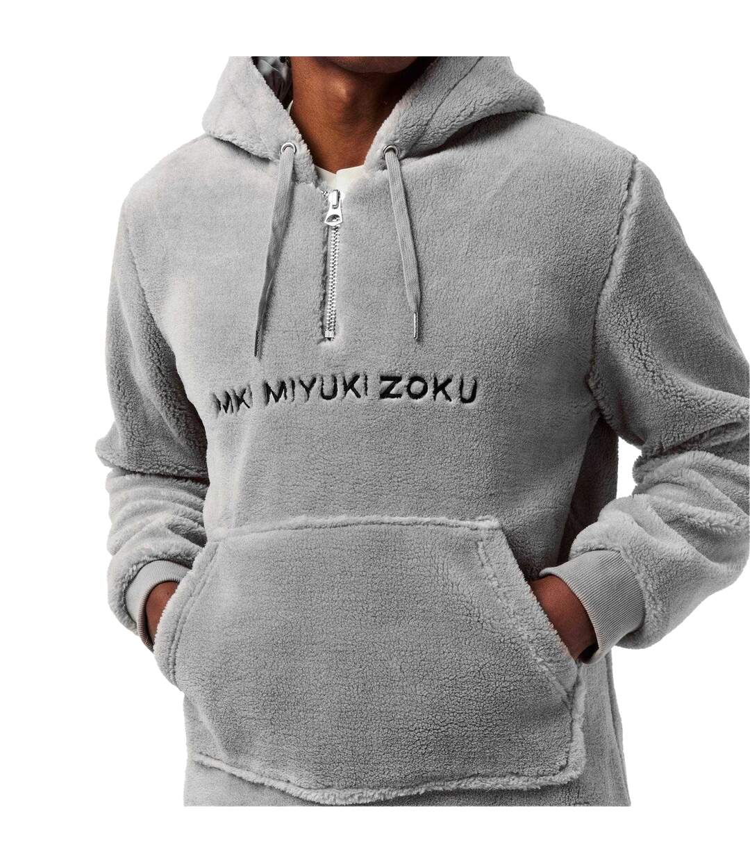 Sweat À Capuche Homme Gris MKI MIYUKI ZOKU-4