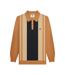 Polo Manches Longues Motif Rétro Aw25 Homme Noir Beige Gris Lambretta-2