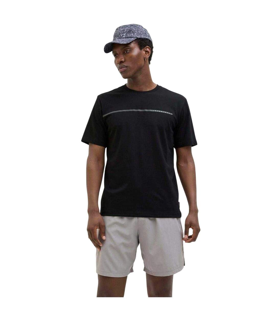 T-shirt Fusion Homme Noir Jack And Jones-1