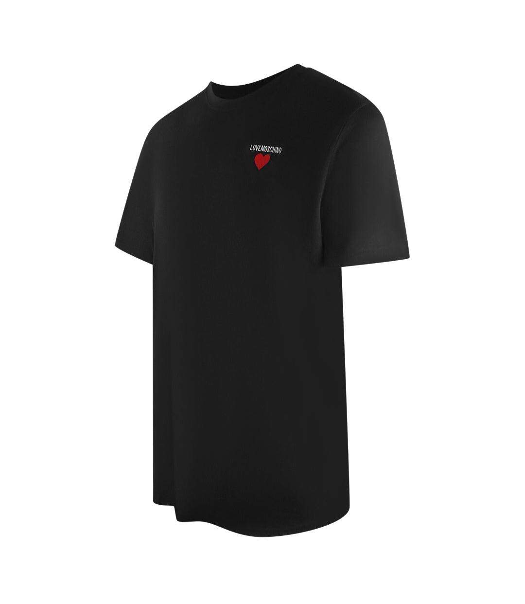 T-shirt Motif/style Cœur Homme Noir Love Moschino-4