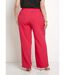 Pantalon large uni taille semi-élastiquée-2