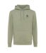 Unisex adult torres recycled cotton undyed hoodie heather green Iqoniq-1