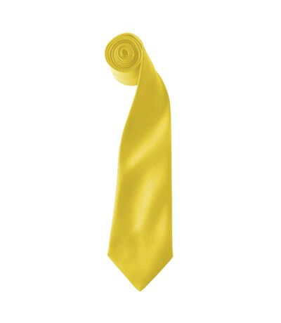 Premier Colours Mens Satin Clip Tie (Pack of 2) (Sunflower) (One size) - UTRW6940