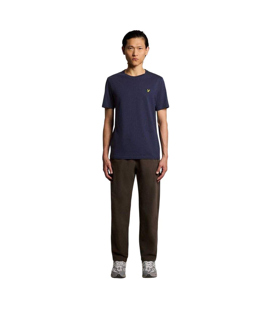 Mens Small Logo Cotton T-shirt Navy Lyle & Scott-4