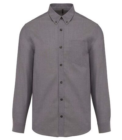 Chemise oxford manches longues - Homme - K533 - gris silver