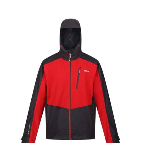 Regatta Mens Highton Stretch II Waterproof Jacket (Danger Red/Ash)