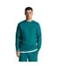 Mens crew neck long-sleeved sweatshirt court green Lyle & Scott