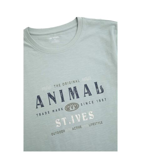 Mens jacob st ives t-shirt green Animal
