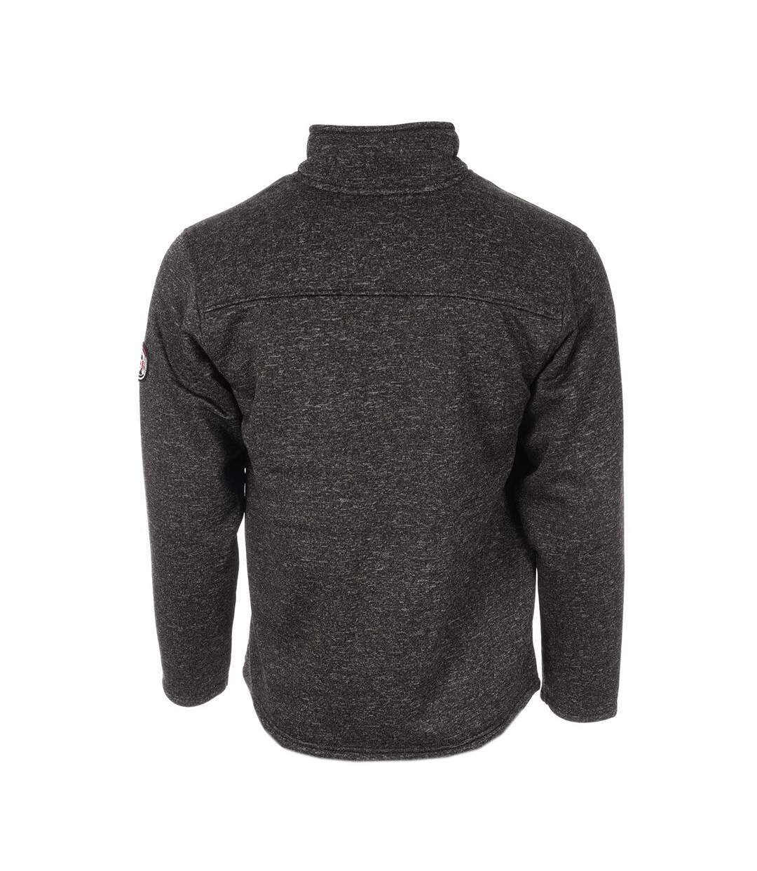 Veste polaire noir/gris homme paname brothers sherpa-2