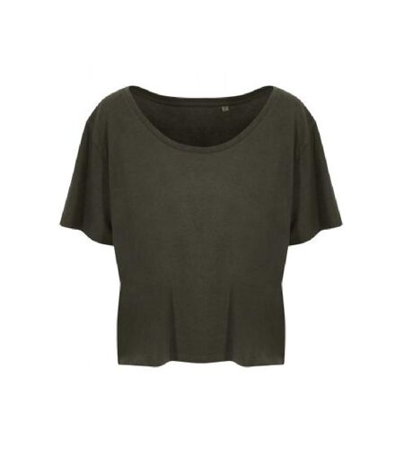 Ecologie Womens/Ladies Daintree EcoViscose Cropped T-Shirt (Fern Green)