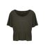 Ecologie Womens/Ladies Daintree EcoViscose Cropped T-Shirt (Fern Green) - UTPC4089
