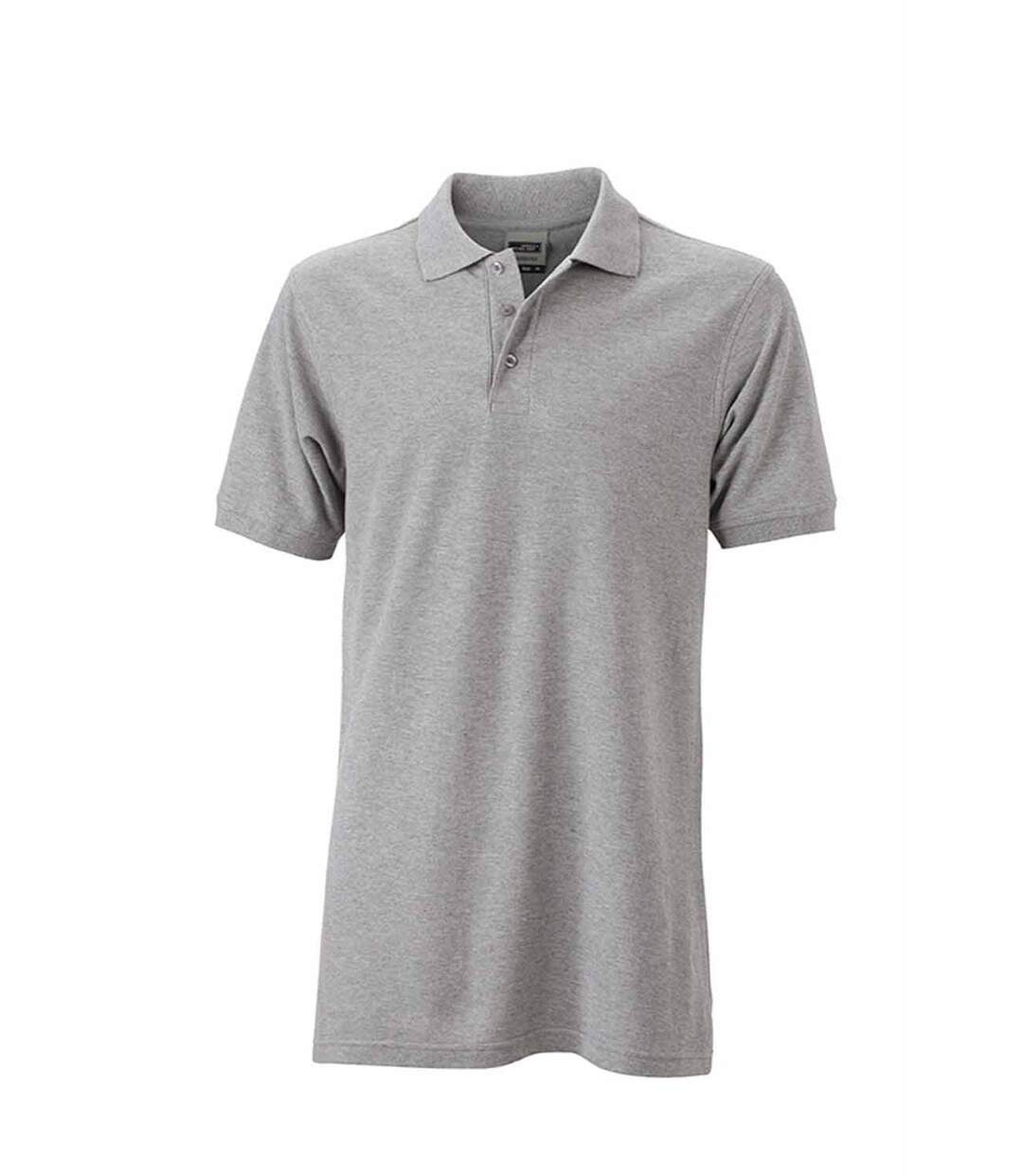 Polo homme workwear - JN830 - gris chiné foncé