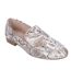 Womens/ladies Georgiee Leather Loafers Metallic Dune London-1