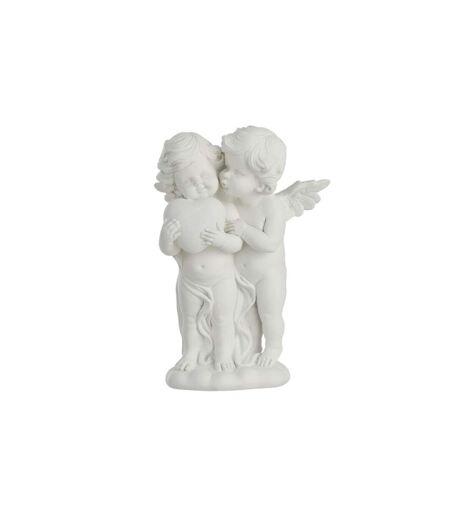 Statuette Déco Ange Calin 23cm Blanc