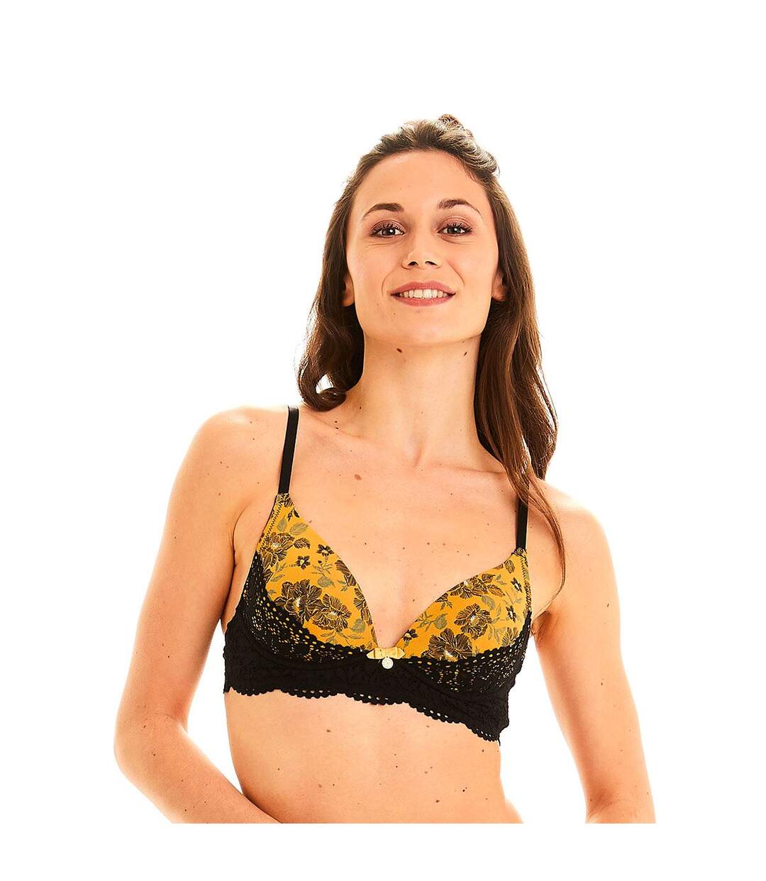 Soutien-gorge coques sans armatures jaune Babillages-2