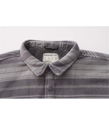 Veste-chemise Motif/style Motif Écossais Homme Gris SoulCal