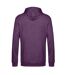 Sweat À Capuche Adulte Violet Chiné B&C-2