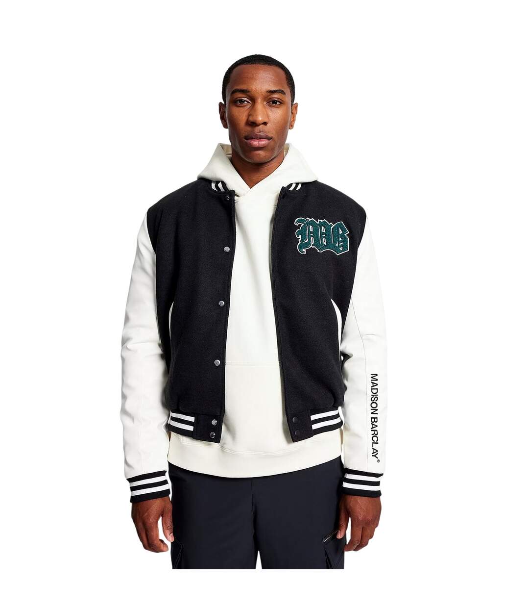 Blouson D´université Lincoln Homme Noir Madison Barclay-2