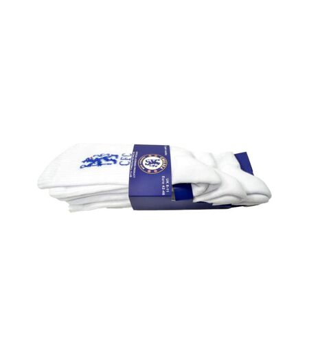 Chelsea FC - Chaussettes de sport - Adulte (Blanc / Bleu) - UTBS3703