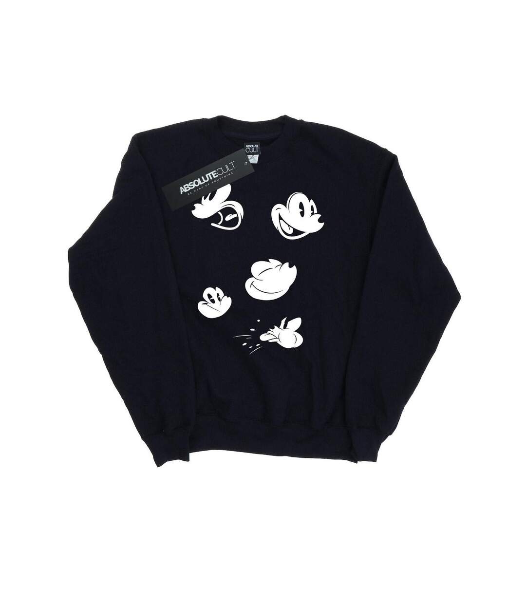 Disney Sweat-shirt Womens/Ladies Mickey Mouse Faces (Noir) - UTBI8710-1