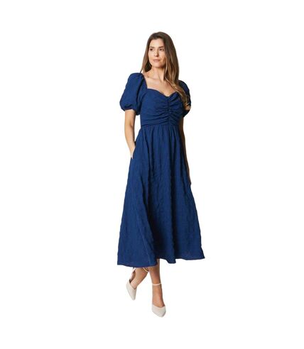 Robe mi-longue femme bleu marine Debenhams