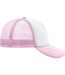Casquette trucker avec filet style rétro - MB070 - blanc et rose clair-1