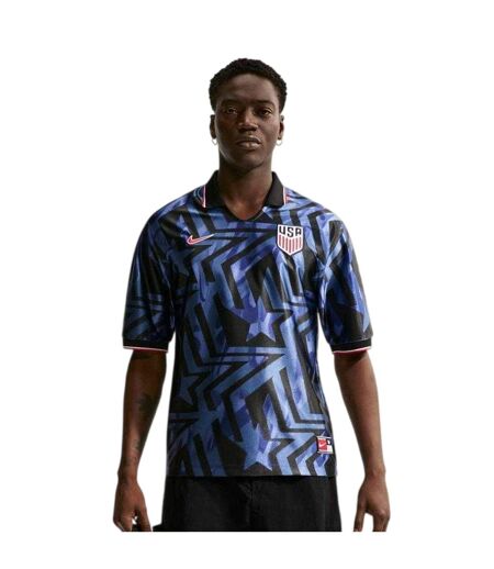 T-shirt Manches Courtes Motif/style Usa Homme Bleu Marine Rouge Nike