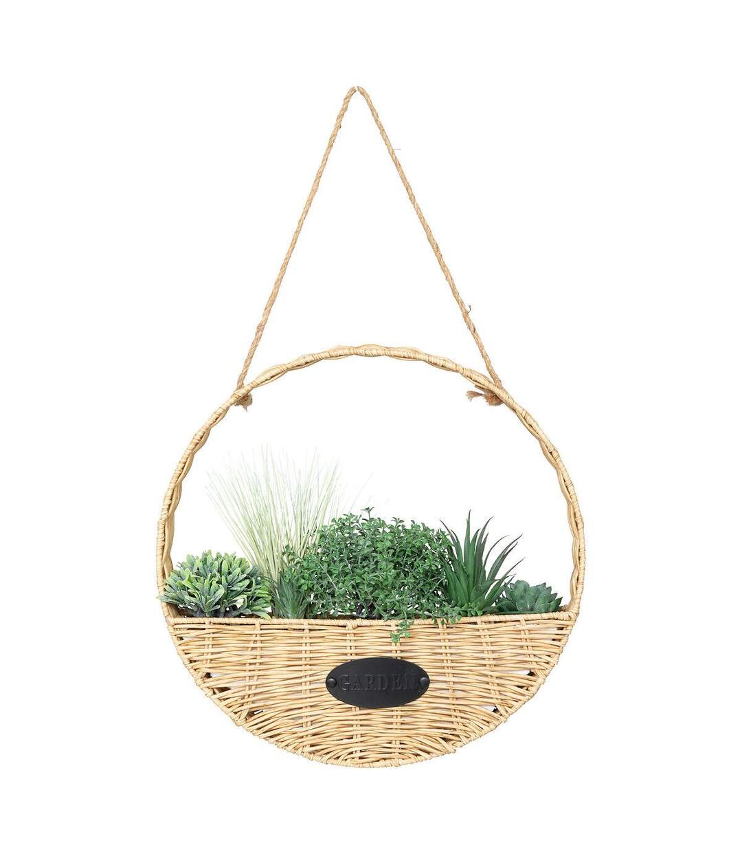 Plante Artificielle à Suspendre Garden 40cm Beige-1